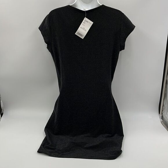 Black sparkly mango Marta dress - Picture 3 of 10